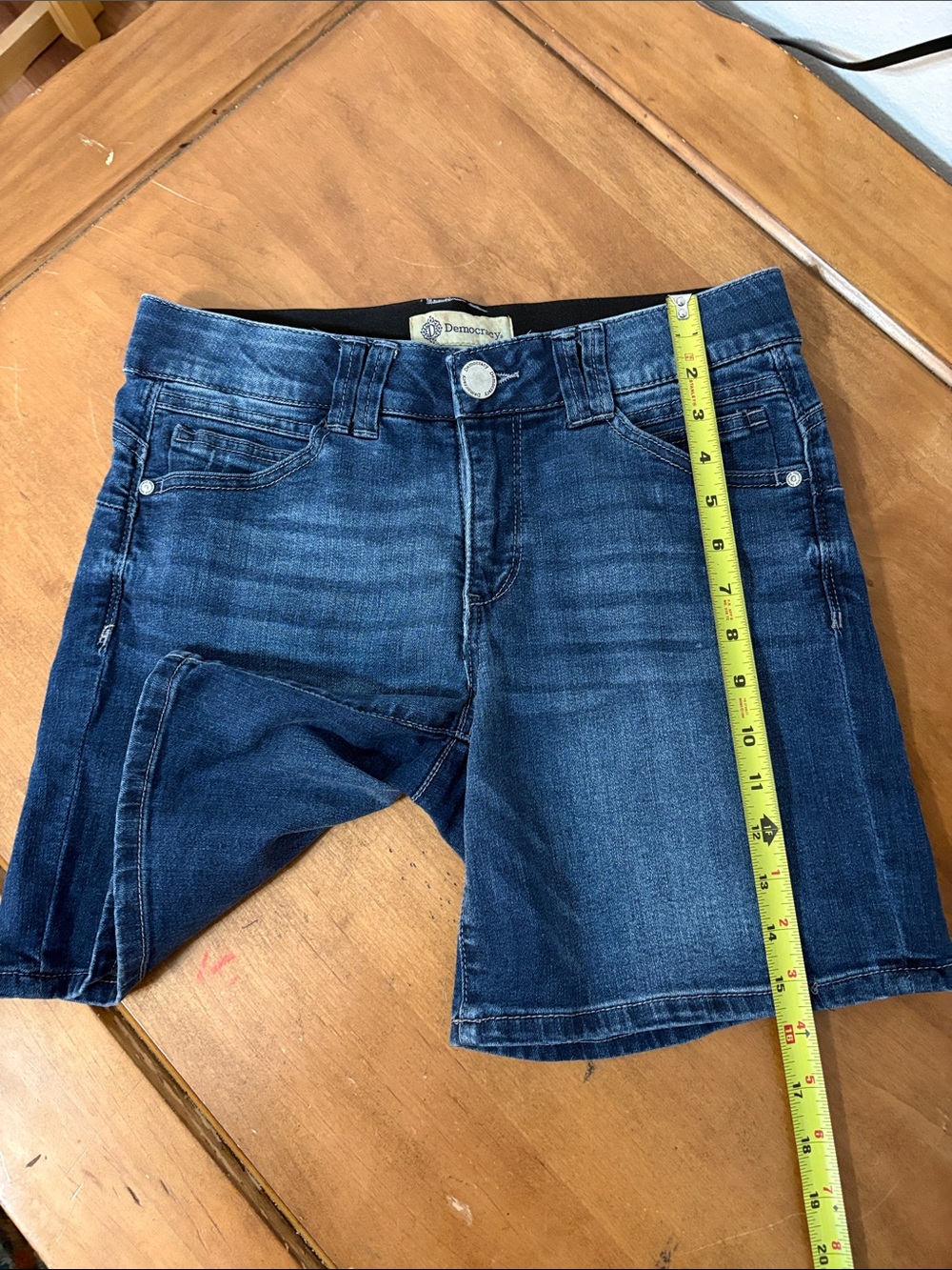 Democracy AbTechnology Denim Bermuda Shorts Size 6 - Picture 7 of 11